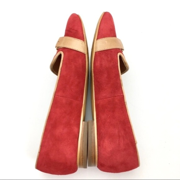 VICTORIA’S Secret Suede Slip on Flat Loafers in Red Size 7 - Picture 5 of 9